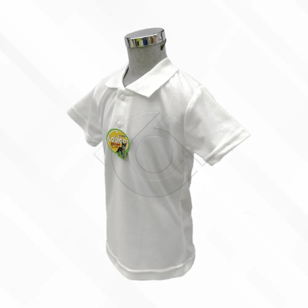 Playera Lobito Escolar Blanca