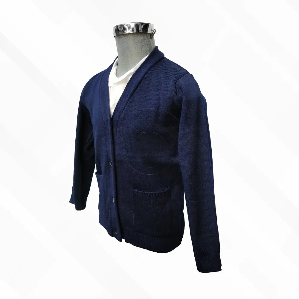 Suéter Tejido Escolar Abierto