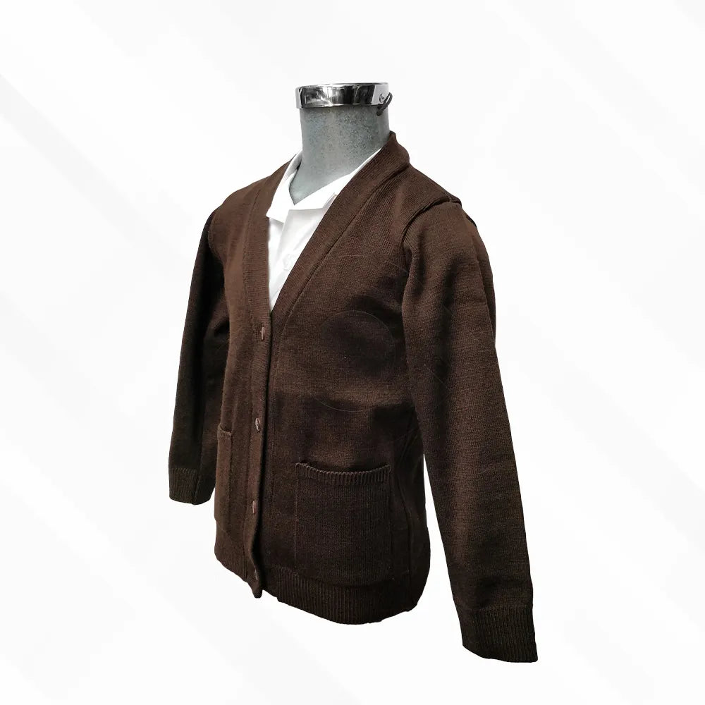 Suéter Tejido Escolar Abierto